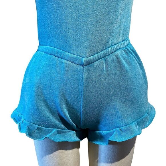 NWT Vintage Havana Turquoise Terry Romper Shorts Youth Large 14 - Picture 2 of 8
